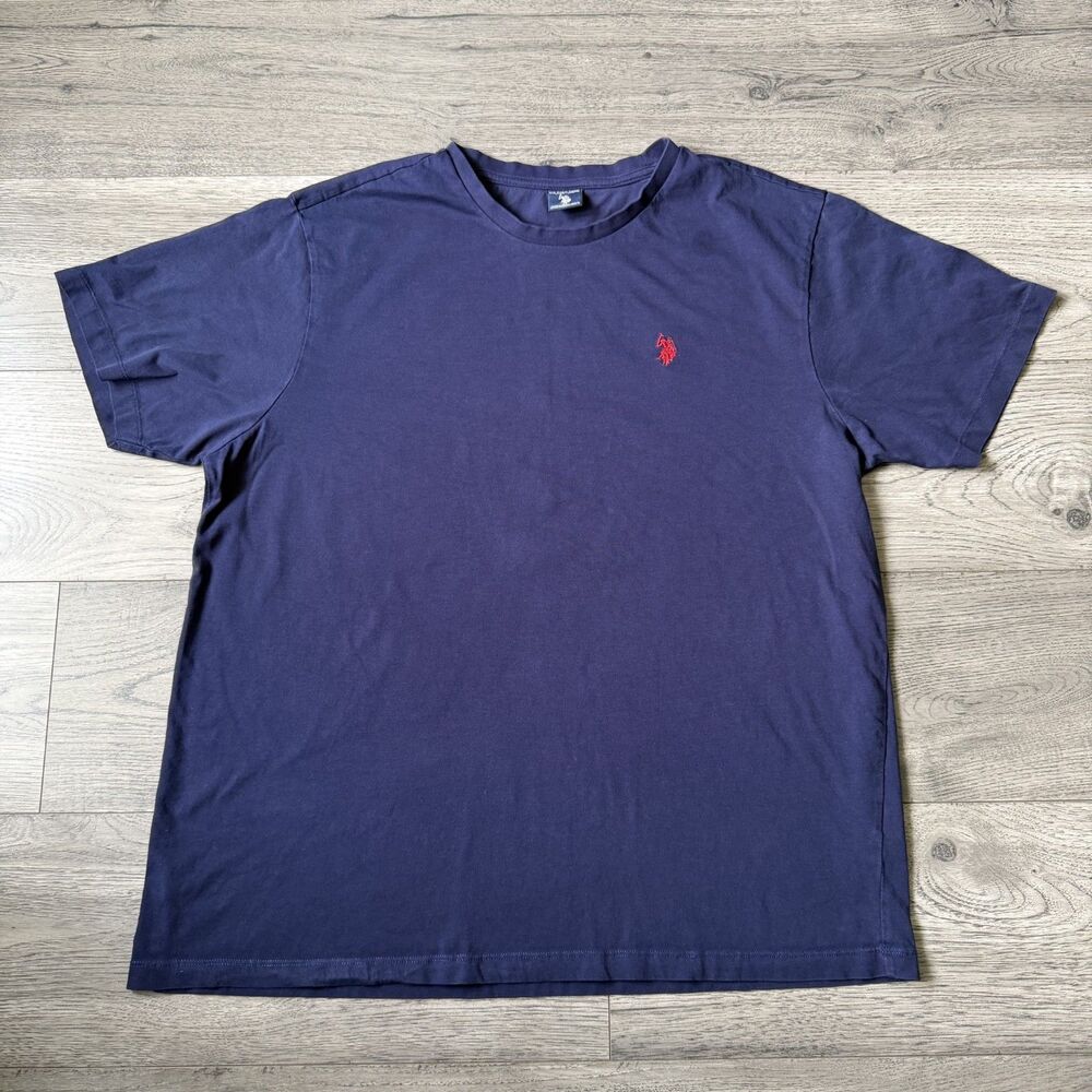 U.S. Polo Assn. Men's Casual Navy Blue Short Sleeve Crew Neck T-Shirt - Size XL